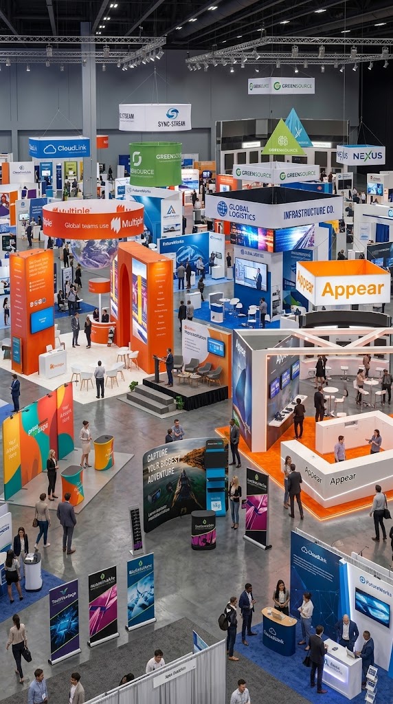 Trade show exhibit floor